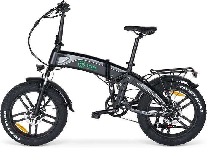 Bicicleta Elétrica You Ride Dakar 250W (Preto) - YOUIN