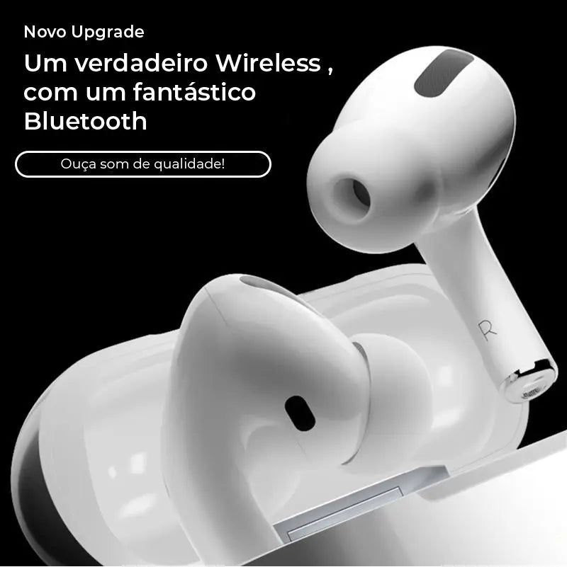 Os Auriculares Pro sem Fios, vão permitir que ouça a sua música favorita, com excelente qualidade de som em qualquer lugar.