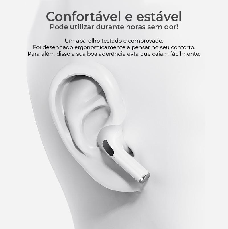 Os Auriculares Pro sem Fios, vão permitir que ouça a sua música favorita, com excelente qualidade de som em qualquer lugar.