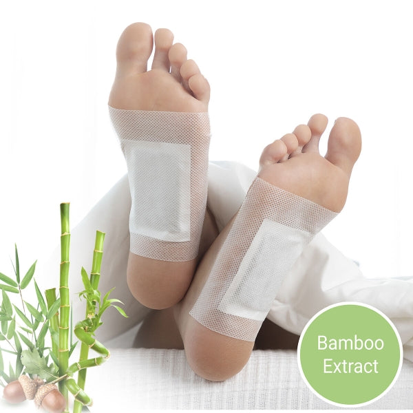 Foot Patchs Adesivos Desintoxicantes para Pés Bamboo - 10 Unidades