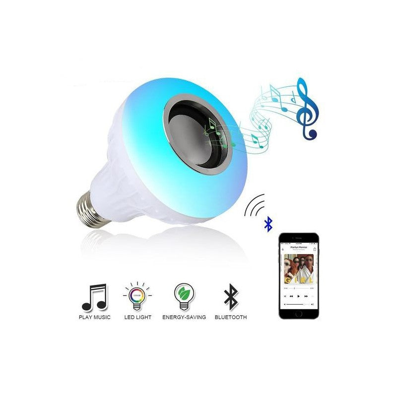 Lampada LED Musica Bluetooth e comando