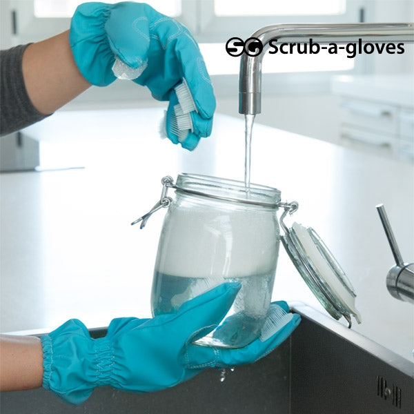 Luvas de Limpeza com Escovas Scrub-a-Gloves (pack de 2)