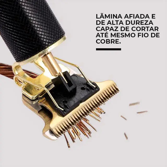 Eis uma prática máquina de cortar cabelo de alta qualidade, com uma capacidade de corte de nível profissional.