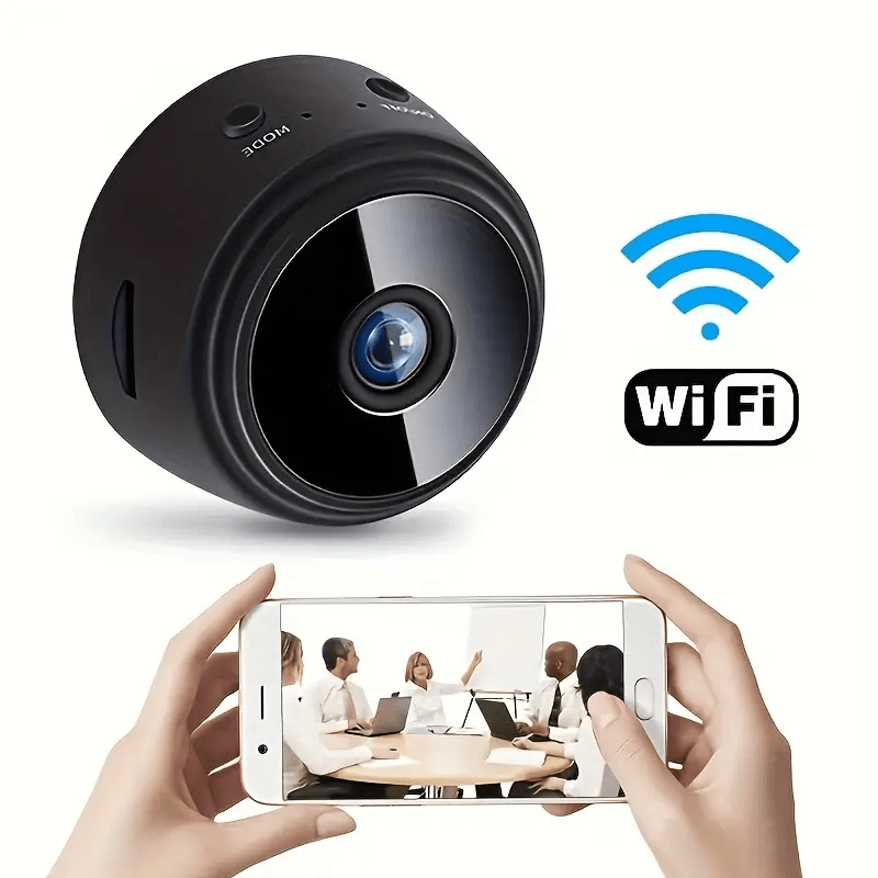 Mini Câmara Wi-Fi 1080p c/ Gravador HomeSafety