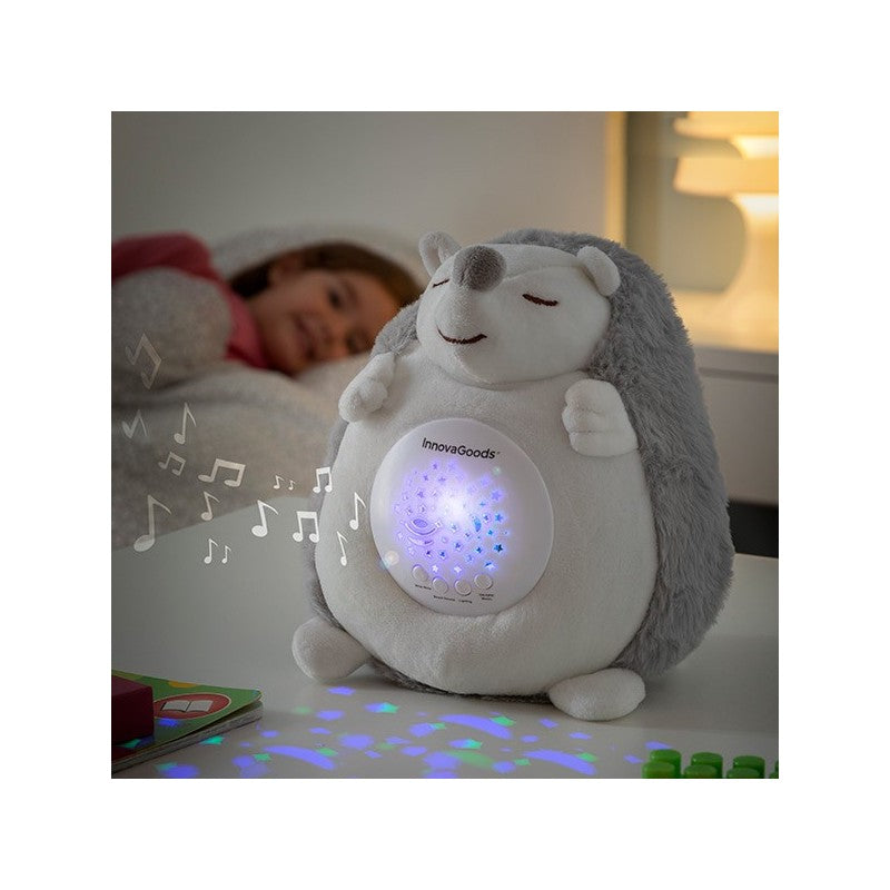 Peluche Porco - Espinho com Melodias e Luz Led RGB