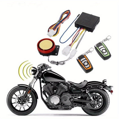  Sistema de Alarme para Motocicletas para Todas as Condies  Incio de Motor Avanado Unidirecional Alerta Sonoro de 125dB Compatvel Universalmente para Motos de 12V