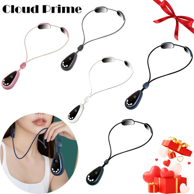 Massajador Mini Cloud Prime para Pescoo e Ombros com Calor  Recarregvel por USB Porttil para Coluna Cervical
